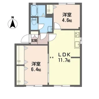 エクセル小野 B棟【1階】の間取り