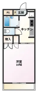 ジュネス オクラバ B【1階】の間取り