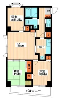 セザン・ビヨーク【7階】の間取り
