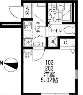 プラナス白幡南II【2階】の間取り