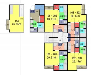 春日部市大場770-1 AP2(仮)【2階】の間取り