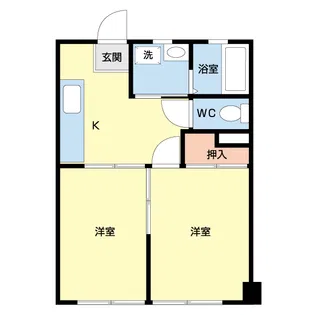 フォレスト西大島【2階】の間取り