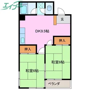 パークテラス城北【6階】の間取り