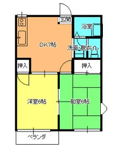 イーストハイツ【2階】の間取り