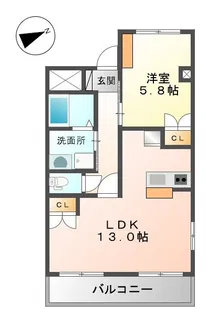 エバーグランディールII【2階】の間取り