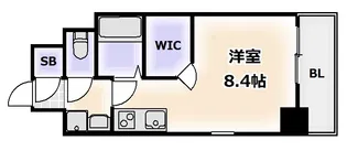 ララプレイス四天王寺夕陽ヶ丘【2階】の間取り