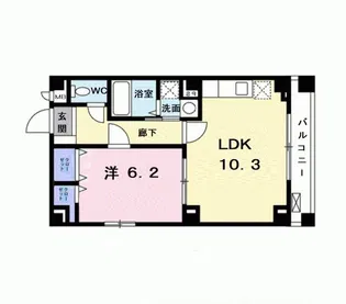 Kooza麩屋町【4階】の間取り