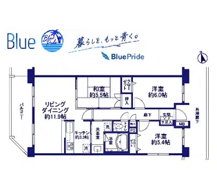 コンフォート・パーク桜ヶ丘【3階】の間取り