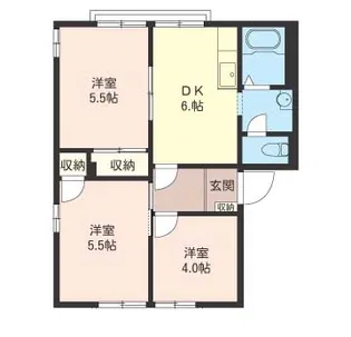 メゾン長島C【1階】の間取り