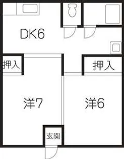羽黒ハイツ(甲府市羽黒町)【2階】の間取り