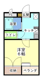 シティーパレス富岡西棟【2階】の間取り