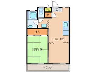 オレンジハウスマルセン【3階】の間取り