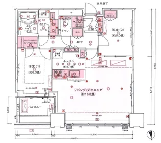 シティタワーズ豊洲ザ・シンボル【42階】の間取り