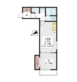 AJ船橋【2階】の間取り