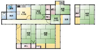 広島県呉市西惣付町【一戸建】の間取り