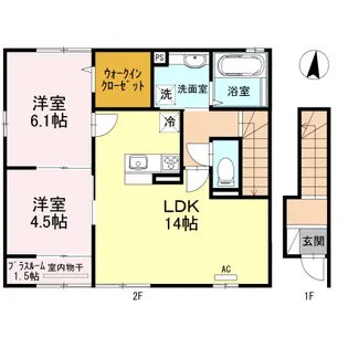 ファミーユK・II【2階】の間取り