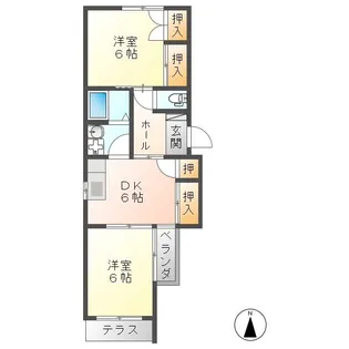 クワイエット21【1階】の間取り