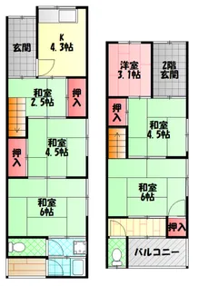 大阪府門真市寿町【アパート】の間取り
