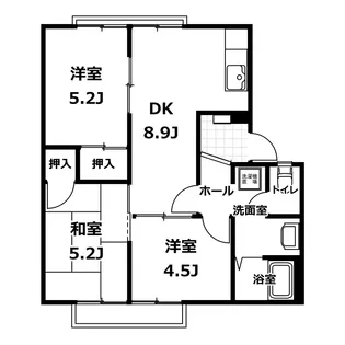フローラルトーカイ【2階】の間取り