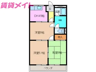 ミルキーウェイ【2階】の間取り