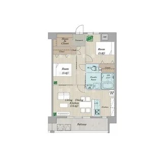 ル プルミエ【10階】の間取り