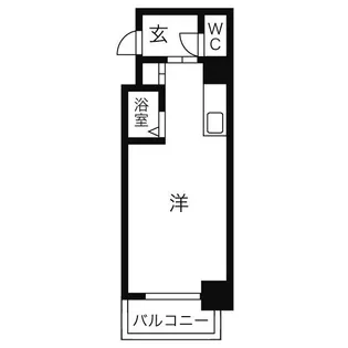 1Rの間取り画像