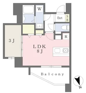 CASA VISTA ASATO (カーサビスタアサト)【13階】の間取り