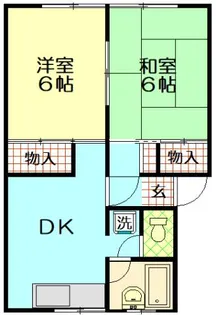 パルコーポ渡辺【1階】の間取り
