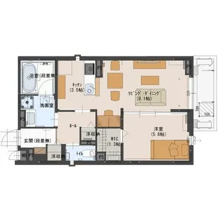 M・レジデンス一番町【3階】の間取り