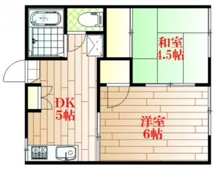 タカダハイツA【1階】の間取り