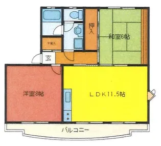 埼玉県さいたま市浦和区領家1【マンション】の間取り