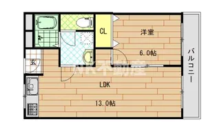 コーポ陣内I【2階】の間取り