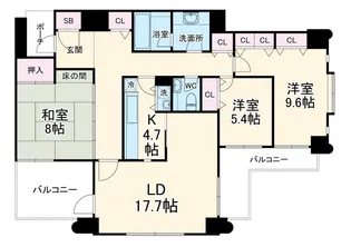 ハイランドコート錦【3階】の間取り