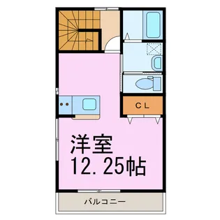 埼玉県羽生市中央1【アパート】の間取り