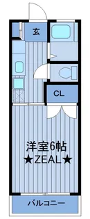 1Kの間取り画像