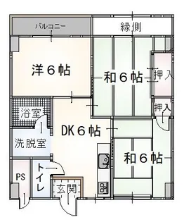 KRビル【6階】の間取り