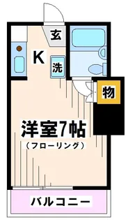東京都府中市本町3【アパート】の間取り