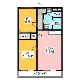 ストークハウス壱町田【4階】の間取り