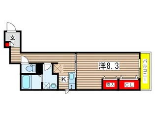 グリ-ングラス本町【2階】の間取り