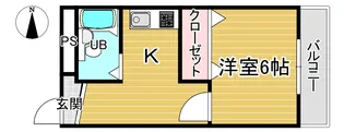 協栄マンションOYAMA【4階】の間取り