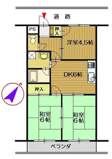 マンションOMI【4階】の間取り
