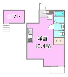 千葉県千葉市稲毛区作草部町【アパート】の間取り