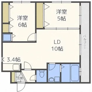 レイラ・ラ・セコンド【4階】の間取り