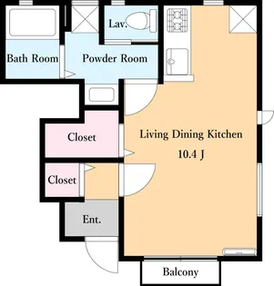 グランカーサ小稲【1階】の間取り