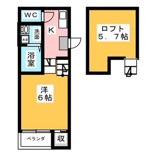 ハルメゾン【1階】の間取り