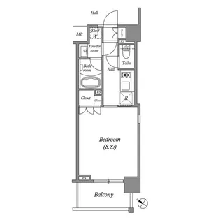 ザ・レジデンス赤坂檜町【6階】の間取り