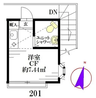 ライブコア練馬【2階】の間取り