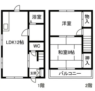 ラビットハイツ【1階】の間取り