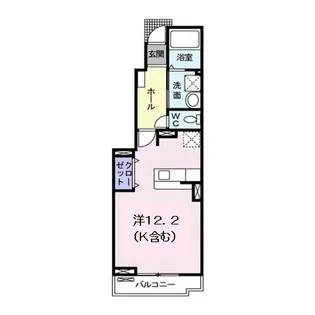 広島県福山市北吉津町4【アパート】の間取り