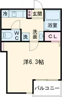 東京都渋谷区笹塚3【アパート】の間取り